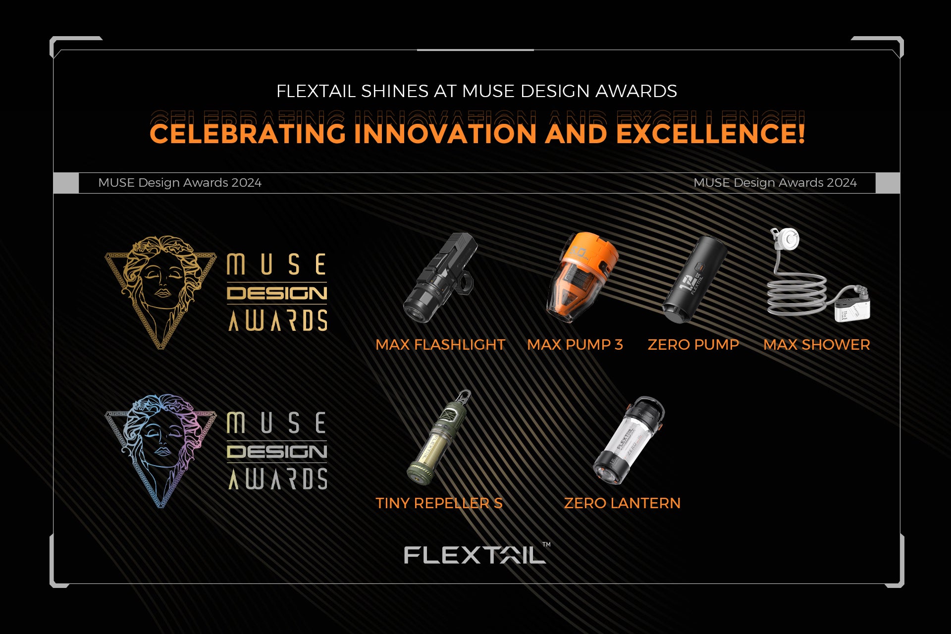 Flextail Shines at Flextail Shines at MUSE Design AwardsDesign Awards