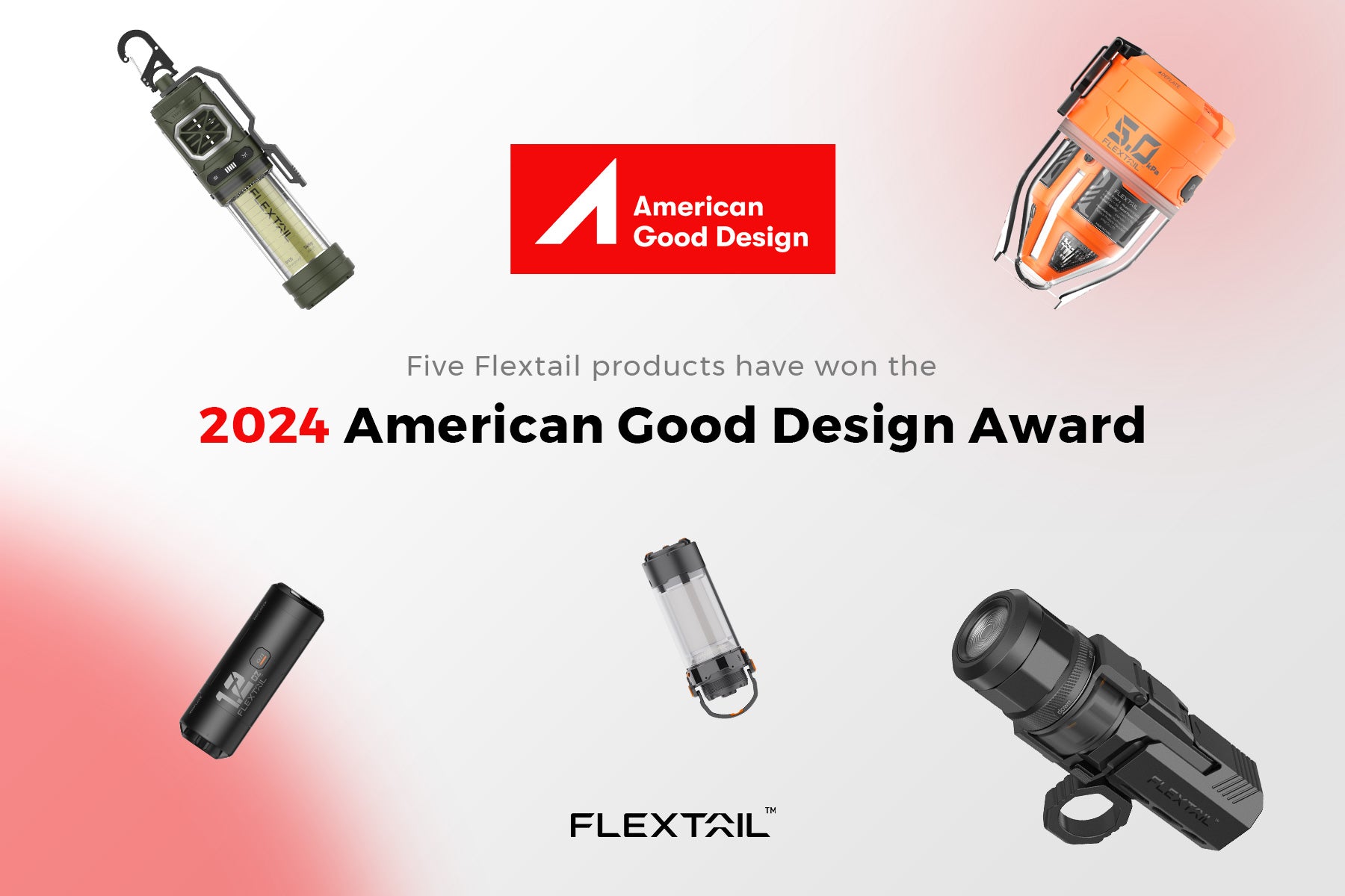 Five Flextail products have won the 2024 American Good Design Award!