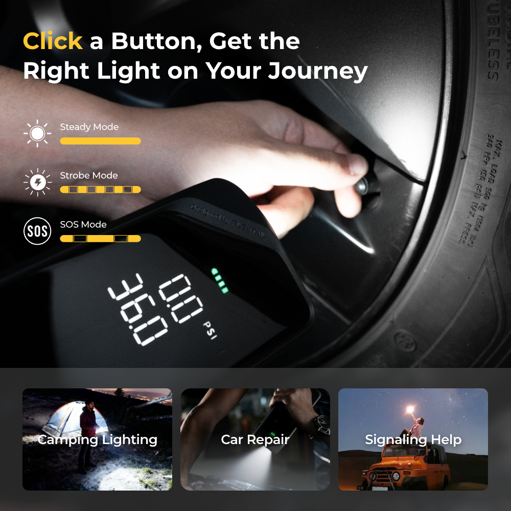 EVO TIRE PUMP 200 - 150 PSI Electric Portable Tire Inflator