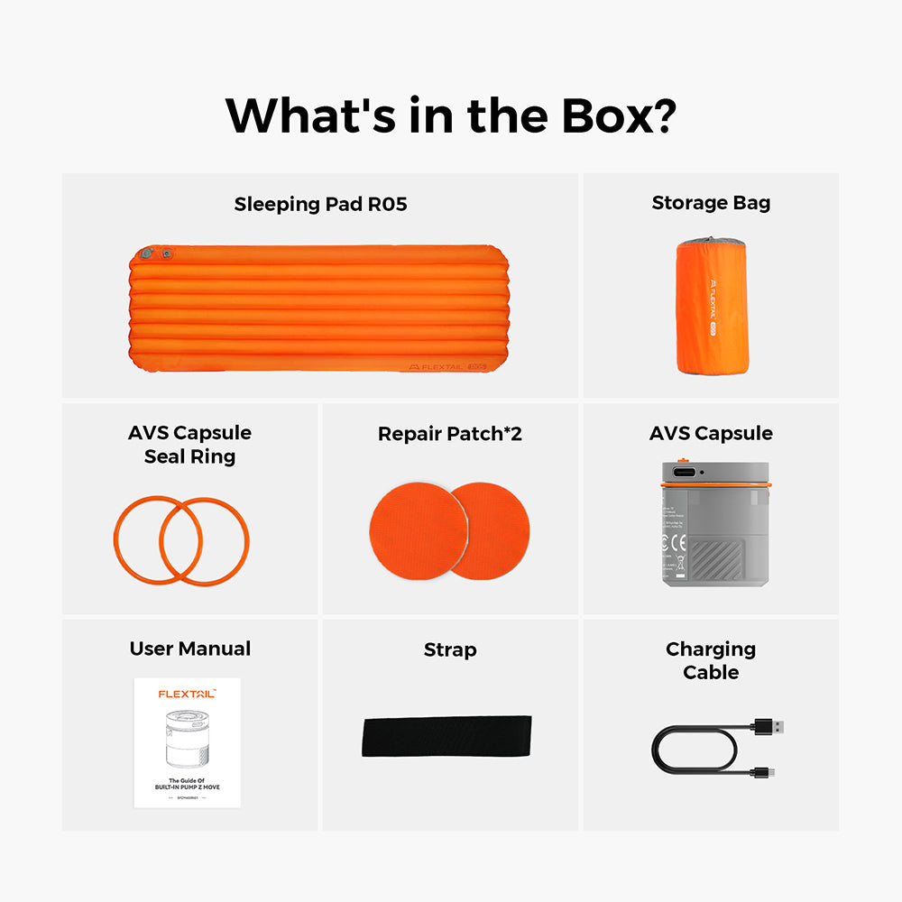 Tiny Sleeping Pad R05 AVS- 5.6 R-Value Lightweight Automatic Inflation Pad