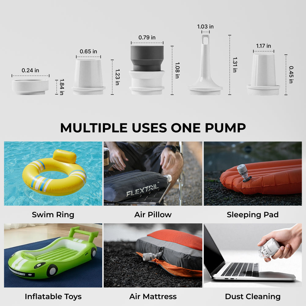 Tiny Pump 3X: Maximum Power for Ultralight Adventures (5KPA, 67g, 300L/Min)