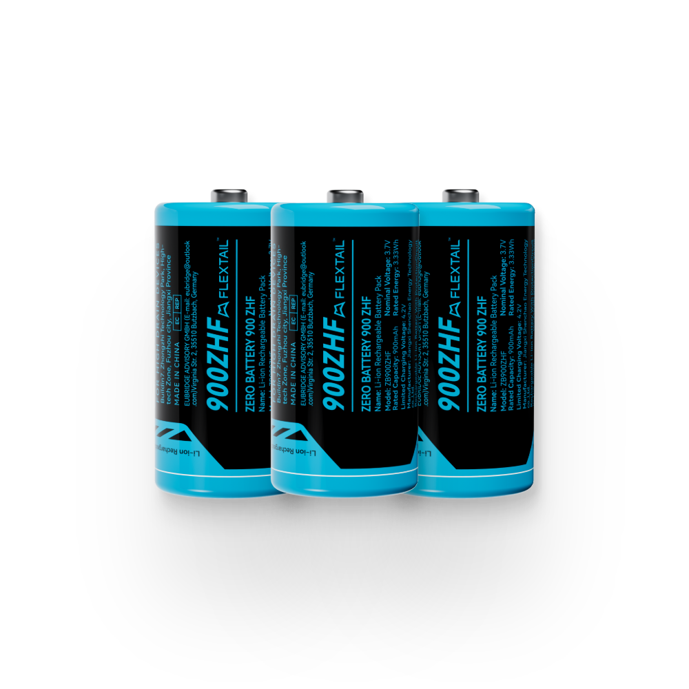 NULL BATTERIE – Hochleistungs-Lithium-Ionen-Akku RCR123A