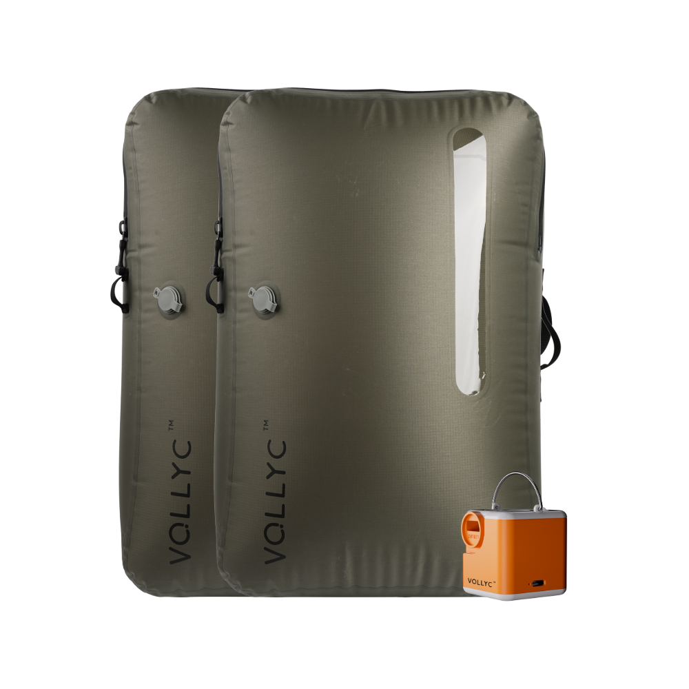 FLEXTAIL X VOLLYC EZY SET BUNDLE - 3 Size Travel Vacuum Pack For Luggage Space Saving