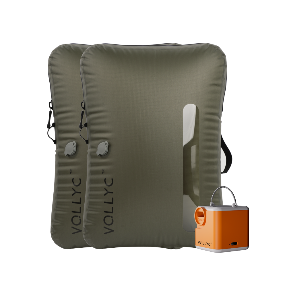 FLEXTAIL X VOLLYC EZY SET BUNDLE - 3 Size Travel Vacuum Pack For Luggage Space Saving