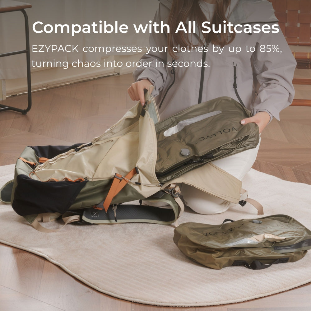 FLEXTAIL X VOLLYC EZY SET BUNDLE - 3 Size Travel Vacuum Pack For Luggage Space Saving