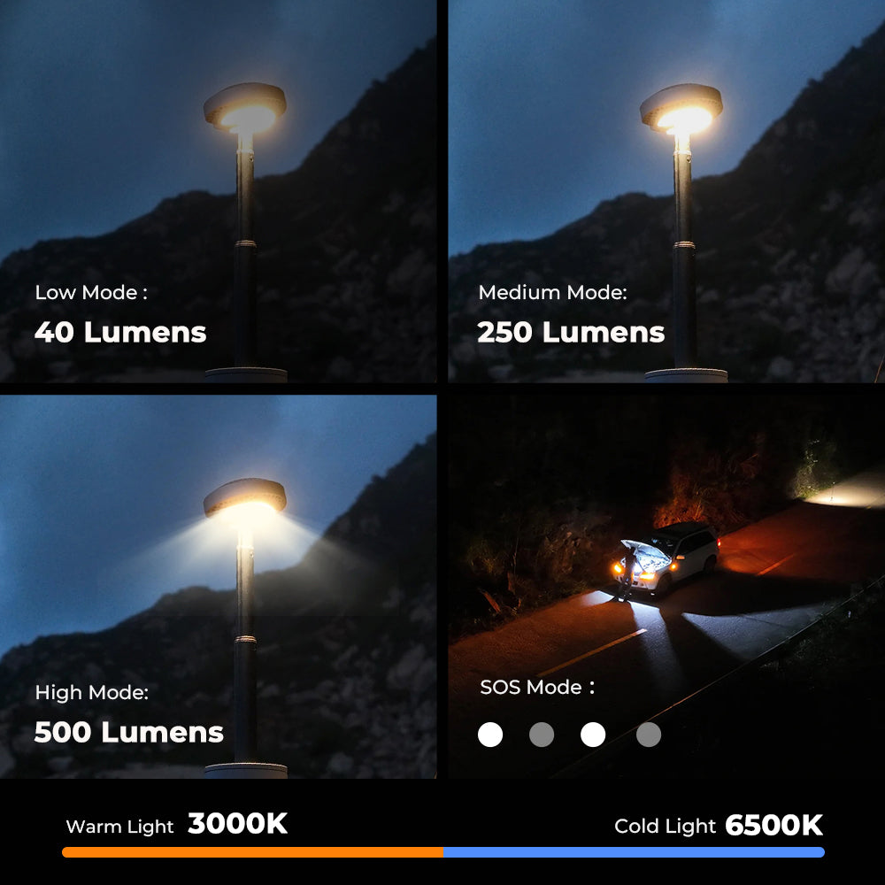 EVO LANTERN - FLEXTAIL x OuTask 2-in-1 Telescopic Lantern for Versatile Lighting