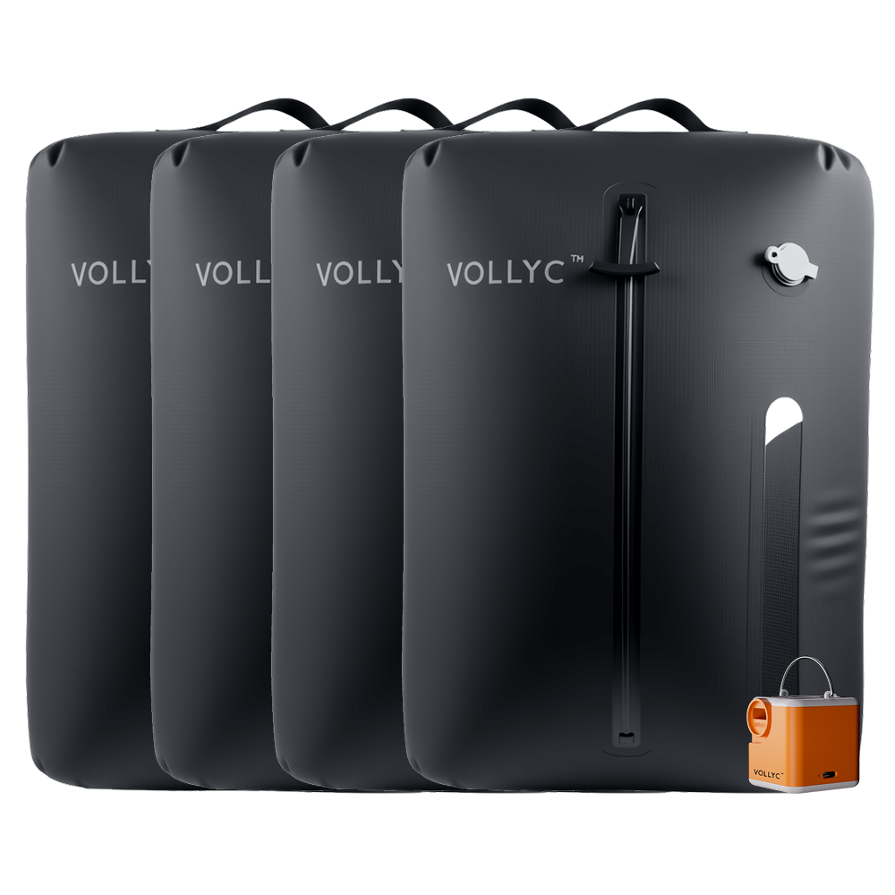 FLEXTAIL X VOLLYC EZY SET BUNDLE - 3 Size Waterproof Travel Vacuum Pack For Luggage Space Saving