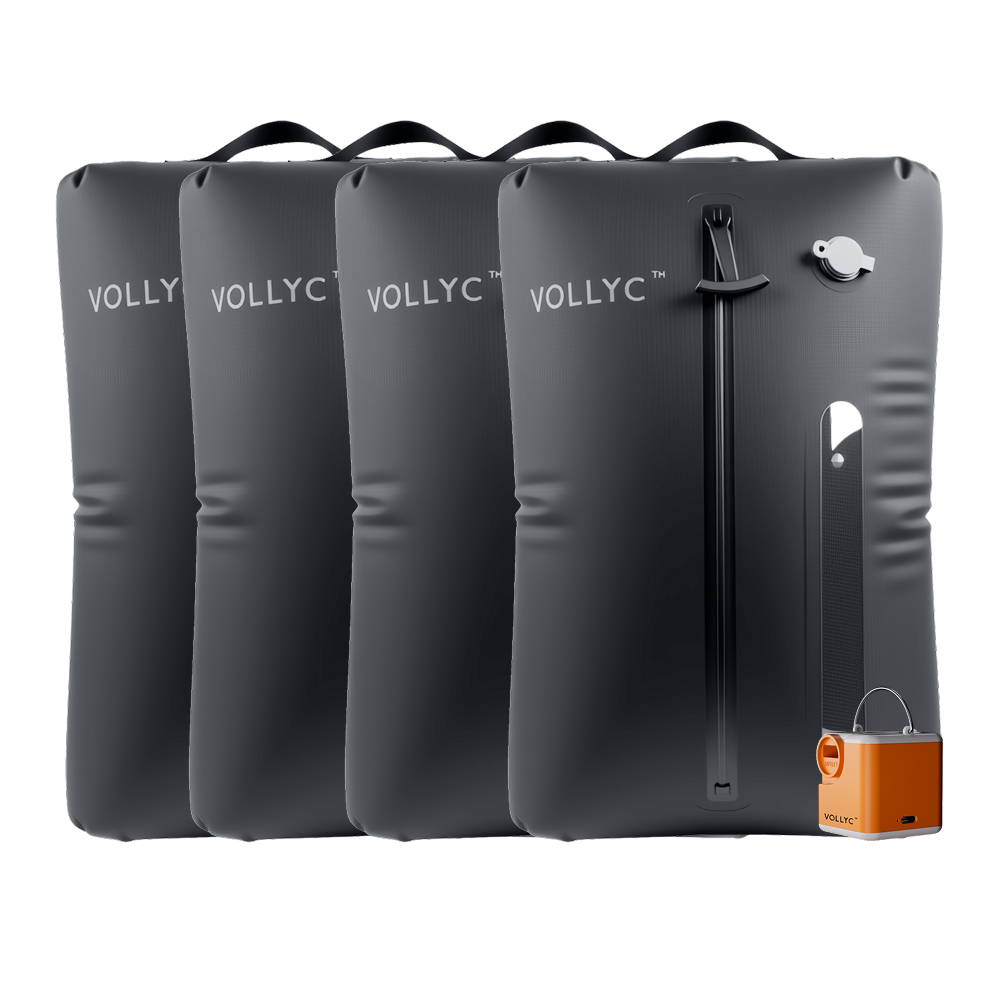 FLEXTAIL X VOLLYC EZY SET BUNDLE - 3 Size Waterproof Travel Vacuum Pack For Luggage Space Saving