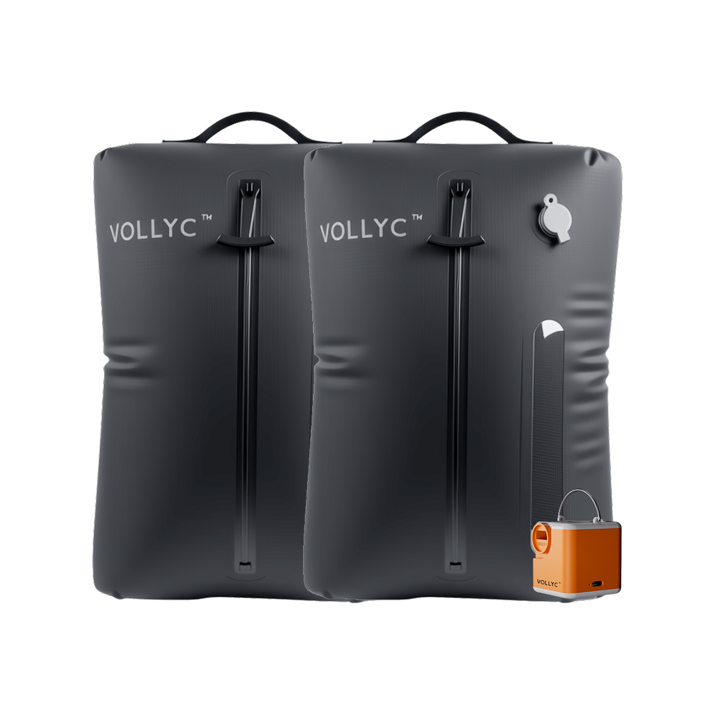 FLEXTAIL X VOLLYC EZY SET BUNDLE - 3 Size Waterproof Travel Vacuum Pack For Luggage Space Saving