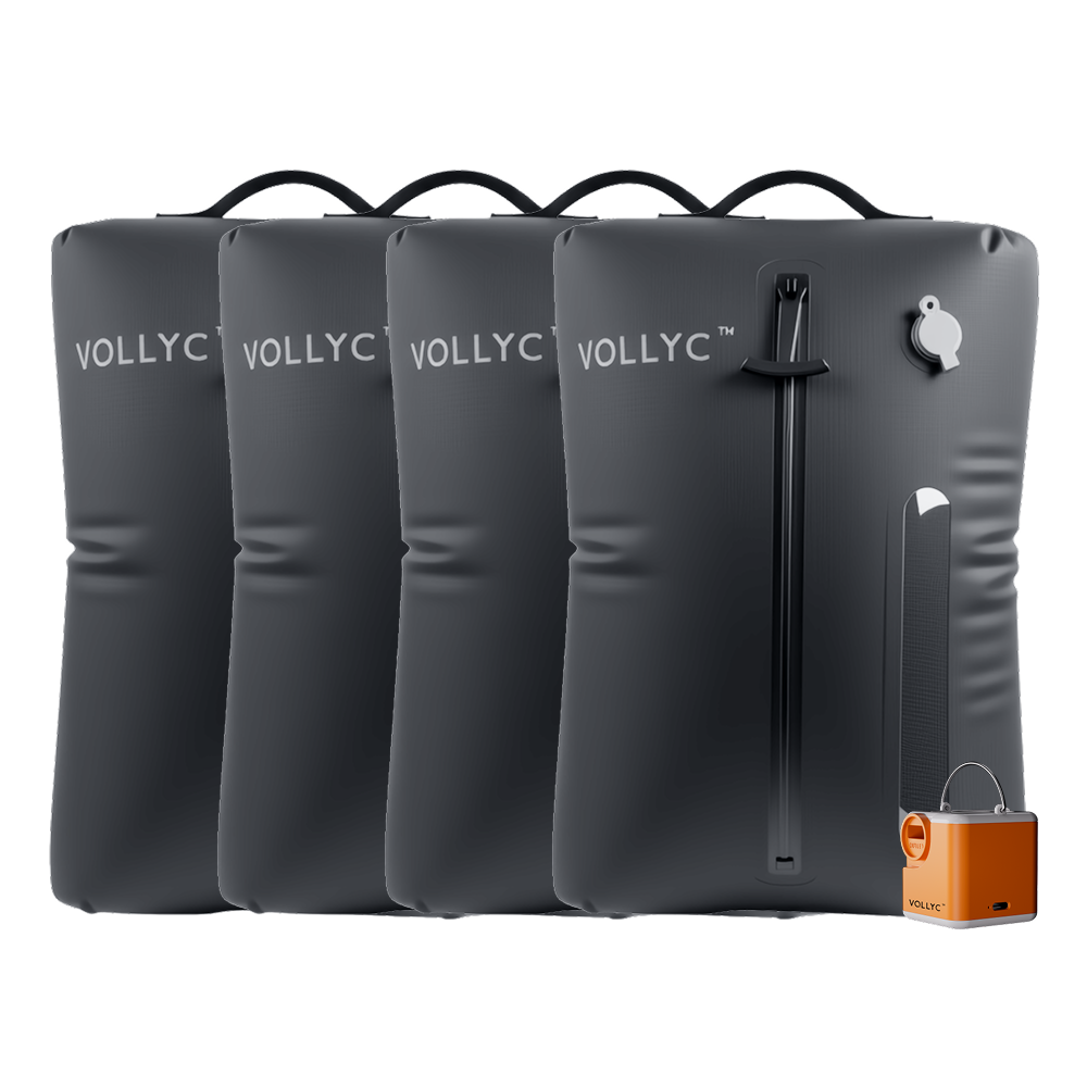 FLEXTAIL X VOLLYC EZY SET BUNDLE - 3 Size Waterproof Travel Vacuum Pack For Luggage Space Saving