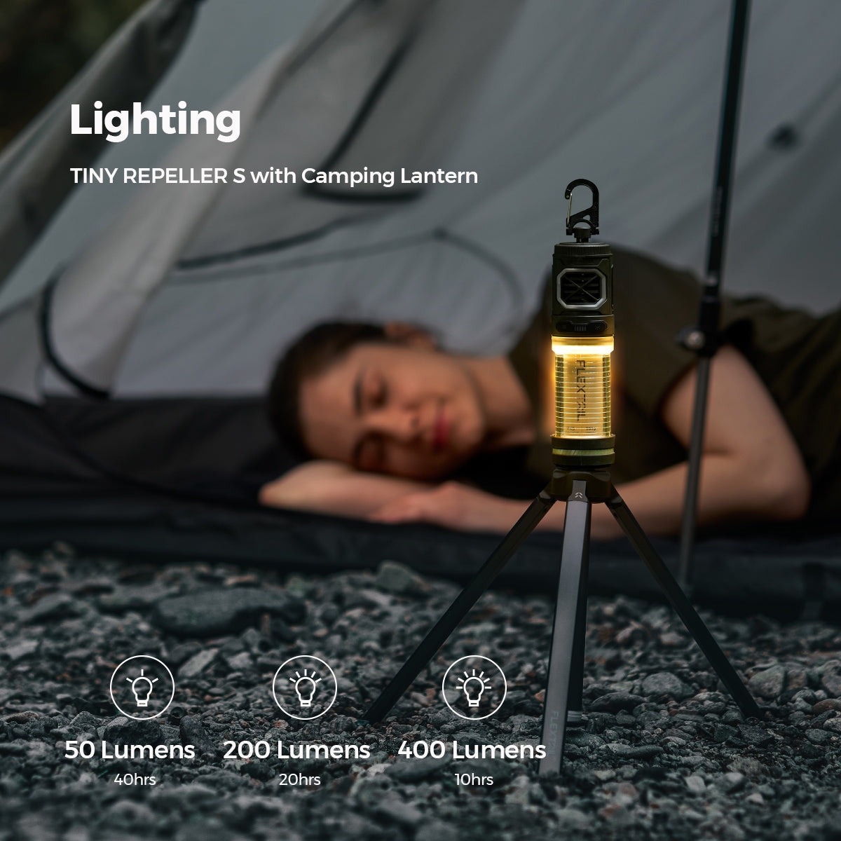 TINY REPELLER S - 2-in-1 Portable Mosquito Repellent with Lighting