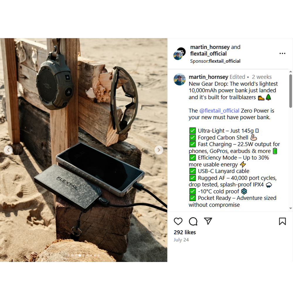 ZERO POWER 10,000C - The World's Lightest & Thinnest 10,000mAh Power Bank (Pre Sale)