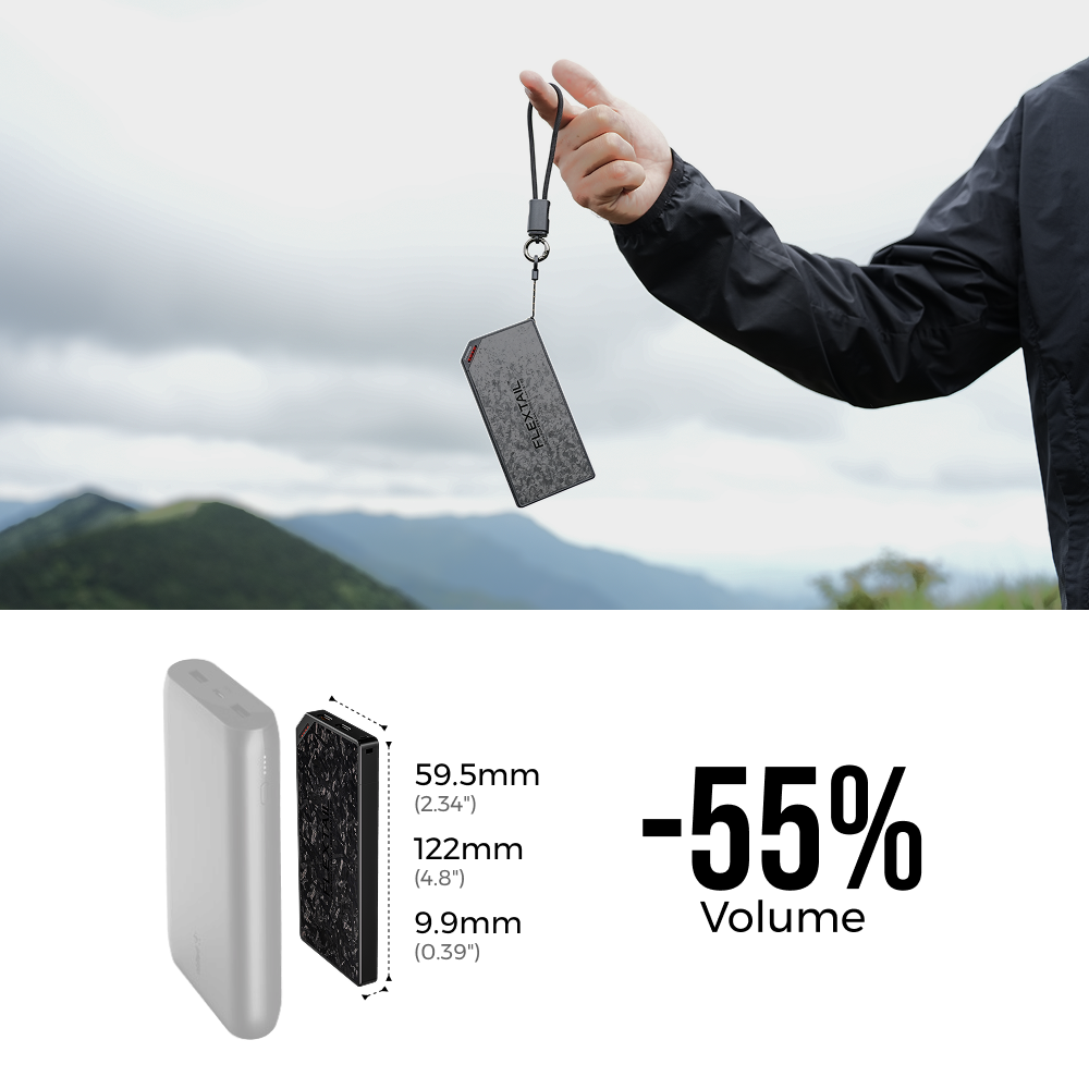 ZERO POWER 10,000C - The World's Lightest & Thinnest 10,000mAh Power Bank (145g, 22.5W)