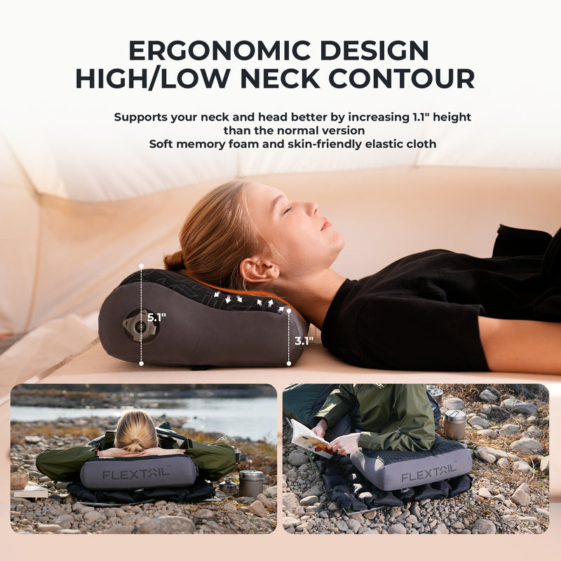 ZERO PILLOW - B Shape Inflatable Camping Air Pillow