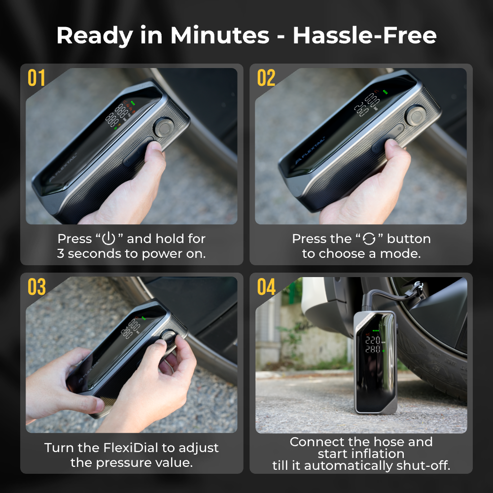 EVO TIRE PUMP 200 - 150 PSI Electric Portable Tire Inflator