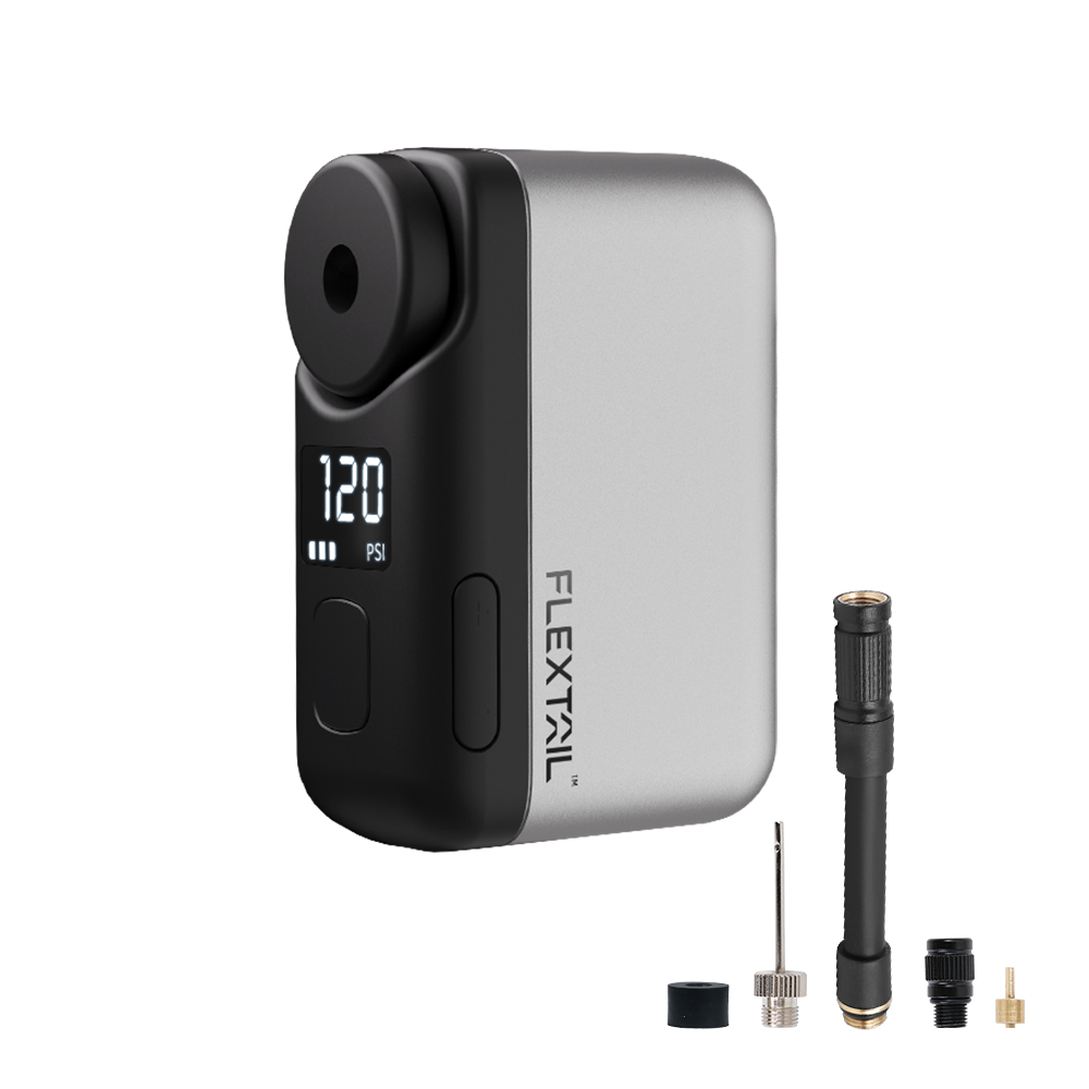 TINY BIKE PUMP PRO 120 PSI High Pressure LED Display Electric Bike Pump