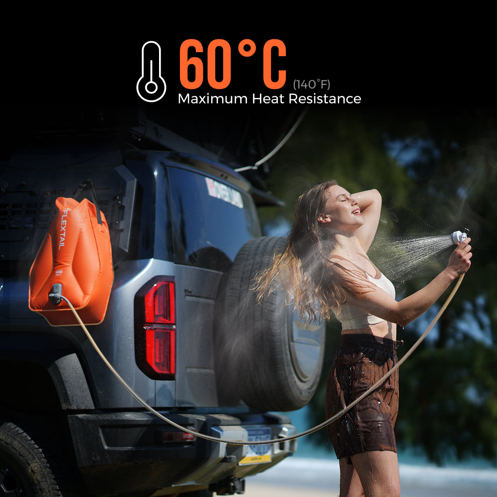 Go Shower FLEXTAIL TINY SHOWER BUCKET & BAG —— Your On the Go Shower Station
