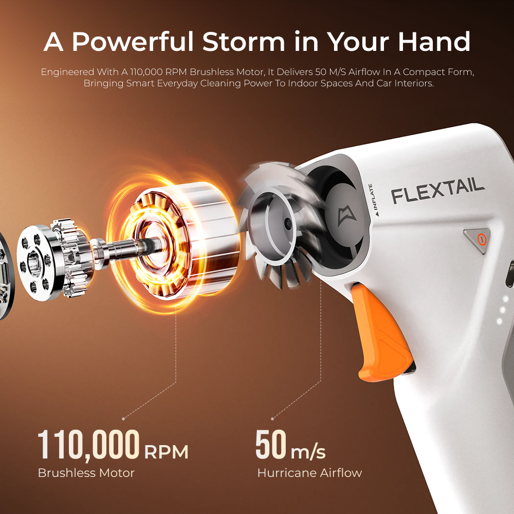 MAX BLAST 200- 180g Blowing Force, Stepless control Air Duster