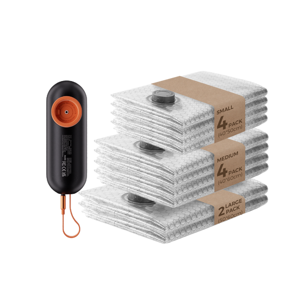 NANO BAG SET AT -55KPA VACUUM POWER The New Standard of Compression