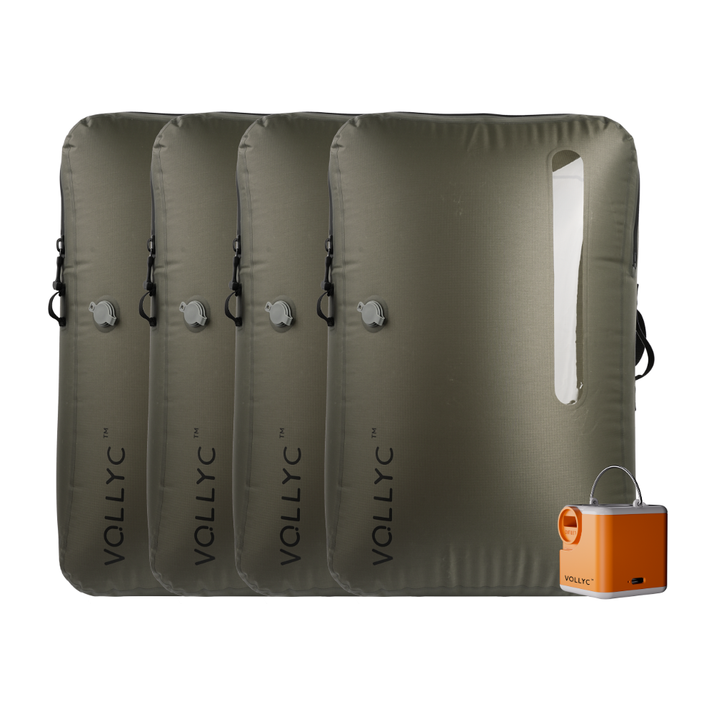 FLEXTAIL X VOLLYC EZY SET BUNDLE - 3 Size Travel Vacuum Pack For Luggage Space Saving