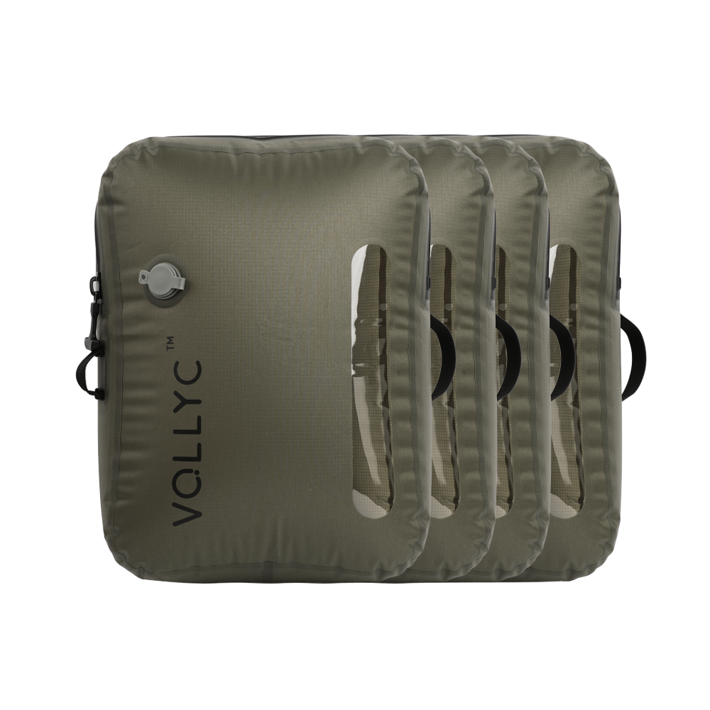 FLEXTAIL X VOLLYC EZY SET BUNDLE - 3 Size Travel Vacuum Pack For Luggage Space Saving