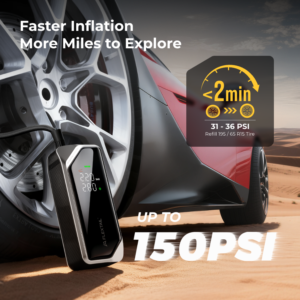 EVO TIRE PUMP 200 - 150 PSI Electric Portable Tire Inflator