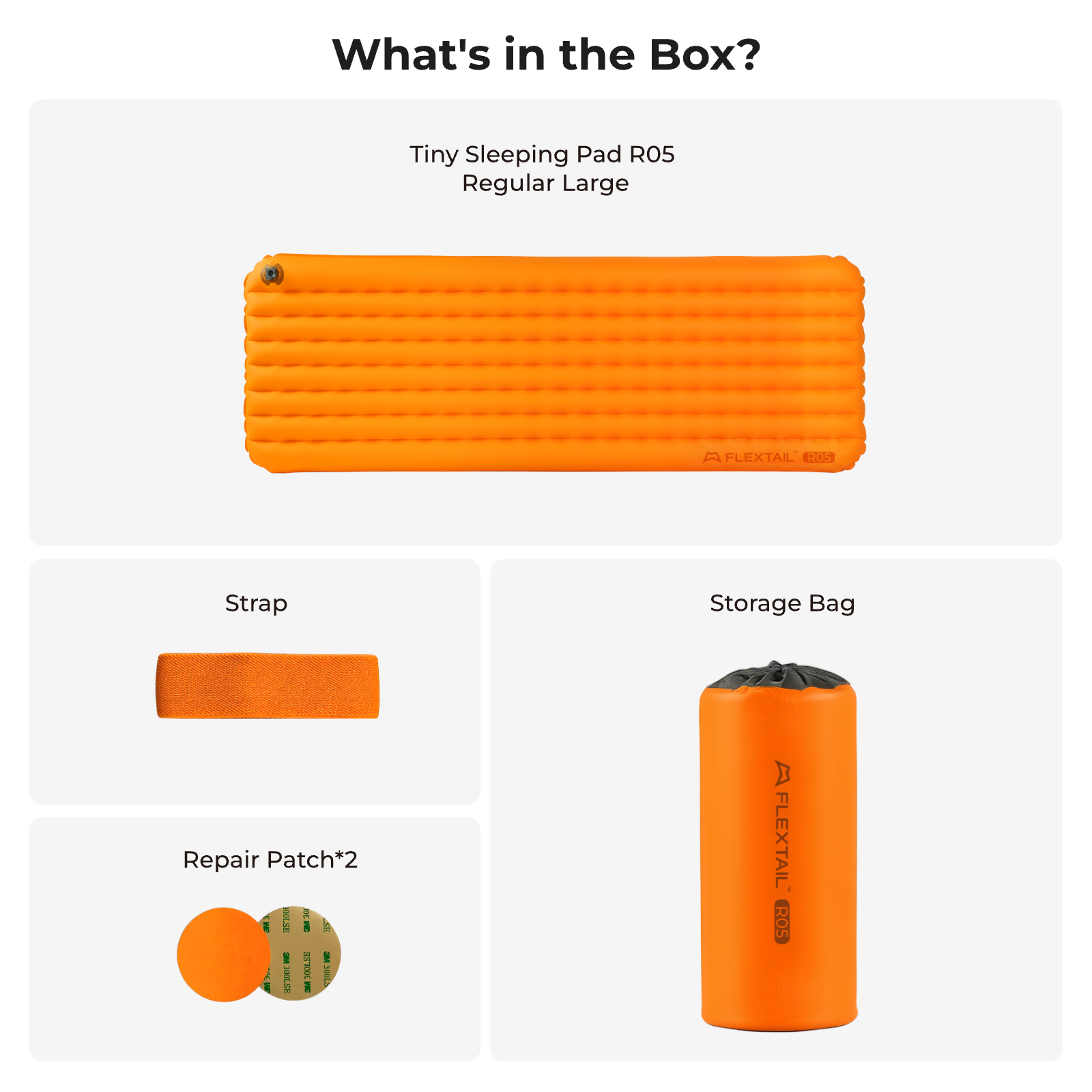 TINY Sleeping Pad R05 Large- Larger, Lighter, More Comfortable