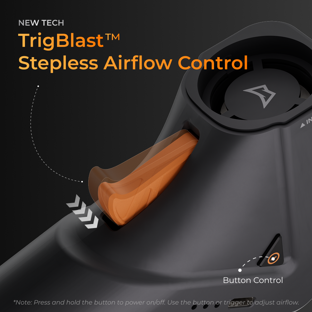 Max Blast 300- 300g Blowing Force, Fingertip Control  Air Duster