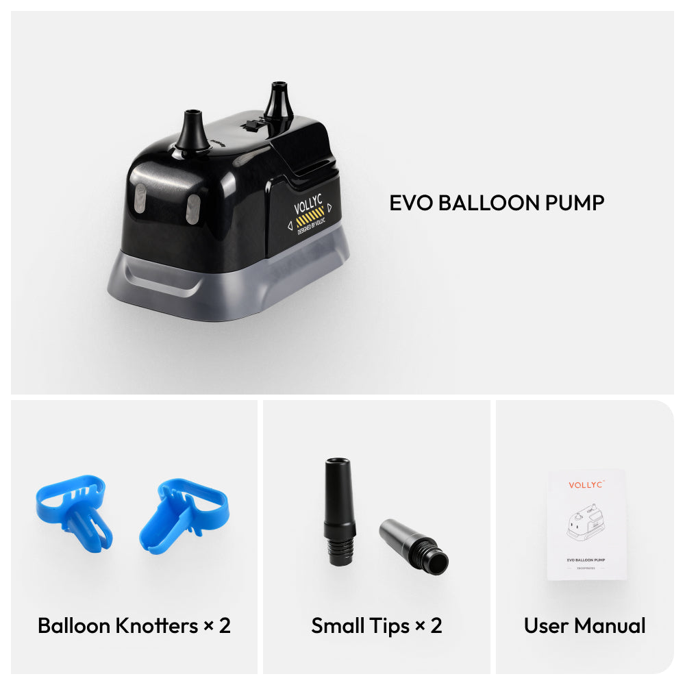FLEXTAIL × VOLLYC EVO BALLOON PUMP - Electric Balloon Pump with Dual Nozzle & Tie Tool