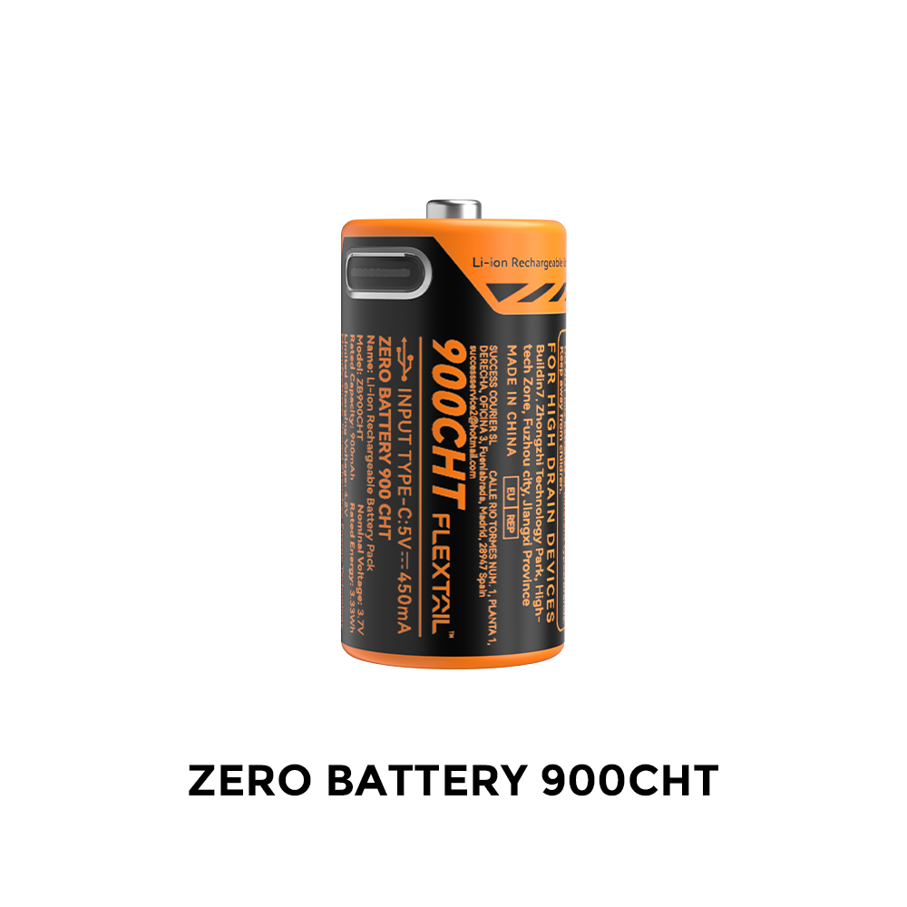 ZERO BATTERY High Performance RCR123A Li ion Battery