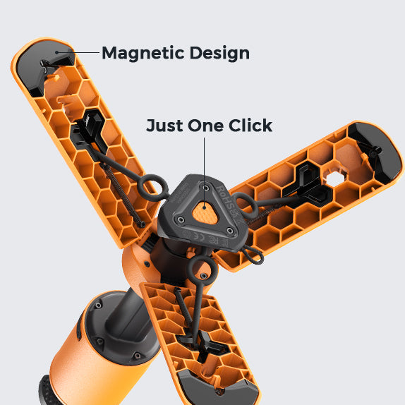 Statyw FLEXTAIL EVO LANTERN otwierany jednym kliknięciem z magnetycznymi elementami mocującymi