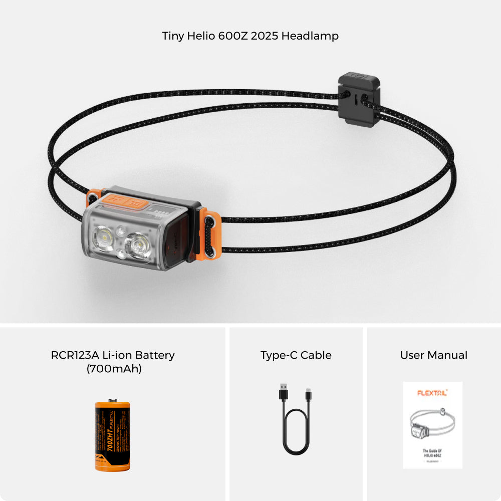 FELXTAIL TINY HELIO 600Z 2025 | Ultra-Light 600 Lumens Headlamp