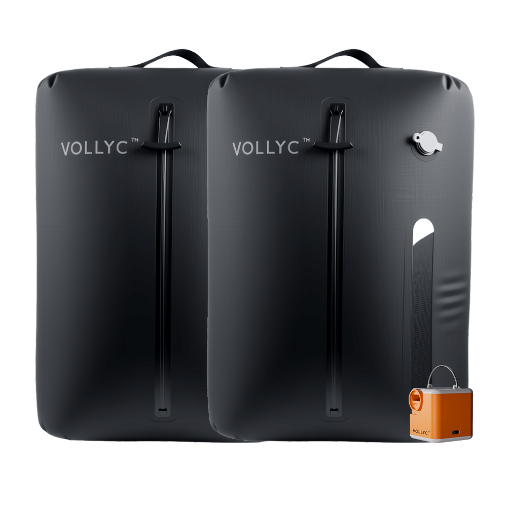 FLEXTAIL X VOLLYC EZY SET BUNDLE - 3 Size Waterproof Travel Vacuum Pack For Luggage Space Saving