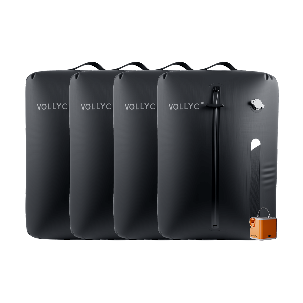 FLEXTAIL X VOLLYC EZY SET BUNDLE - 3 Size Waterproof Travel Vacuum Pack For Luggage Space Saving