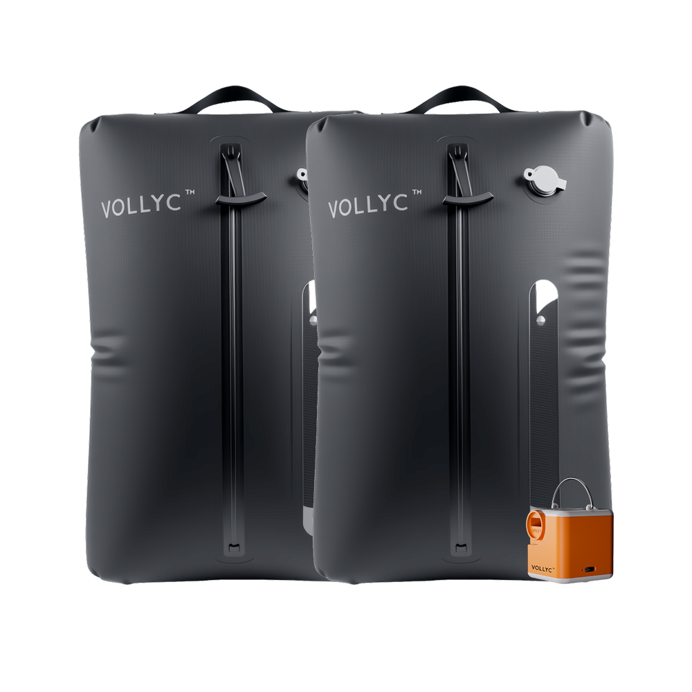 FLEXTAIL X VOLLYC EZY SET BUNDLE - 3 Size Waterproof Travel Vacuum Pack For Luggage Space Saving