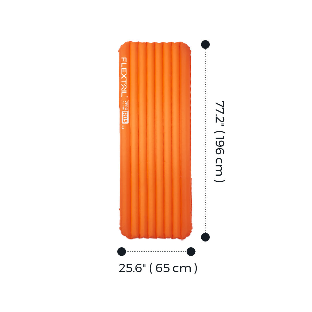 ZERO MATTRESS R05 Regular 183cm 5.6 R value Ultralight Air Sleeping Pad