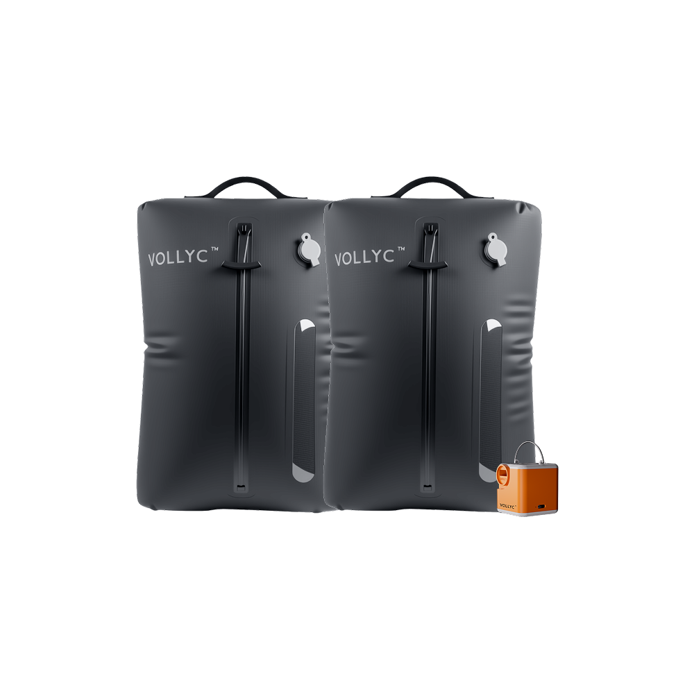 FLEXTAIL X VOLLYC EZY SET BUNDLE - 3 Size Waterproof Travel Vacuum Pack For Luggage Space Saving