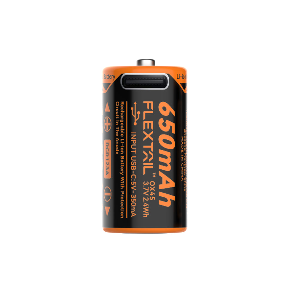 ZERO BATTERY 650CHT | RCR123A Li-ion Battery - Flextail