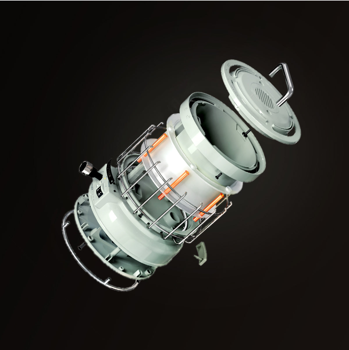 Camping Lantern With Flame 13