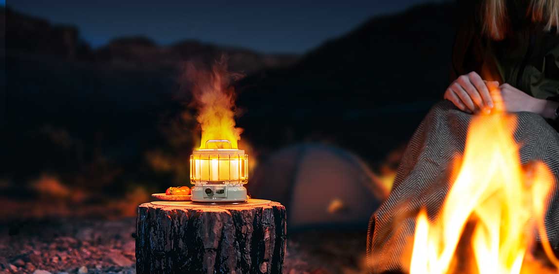 Camping Lantern With Flame 247
