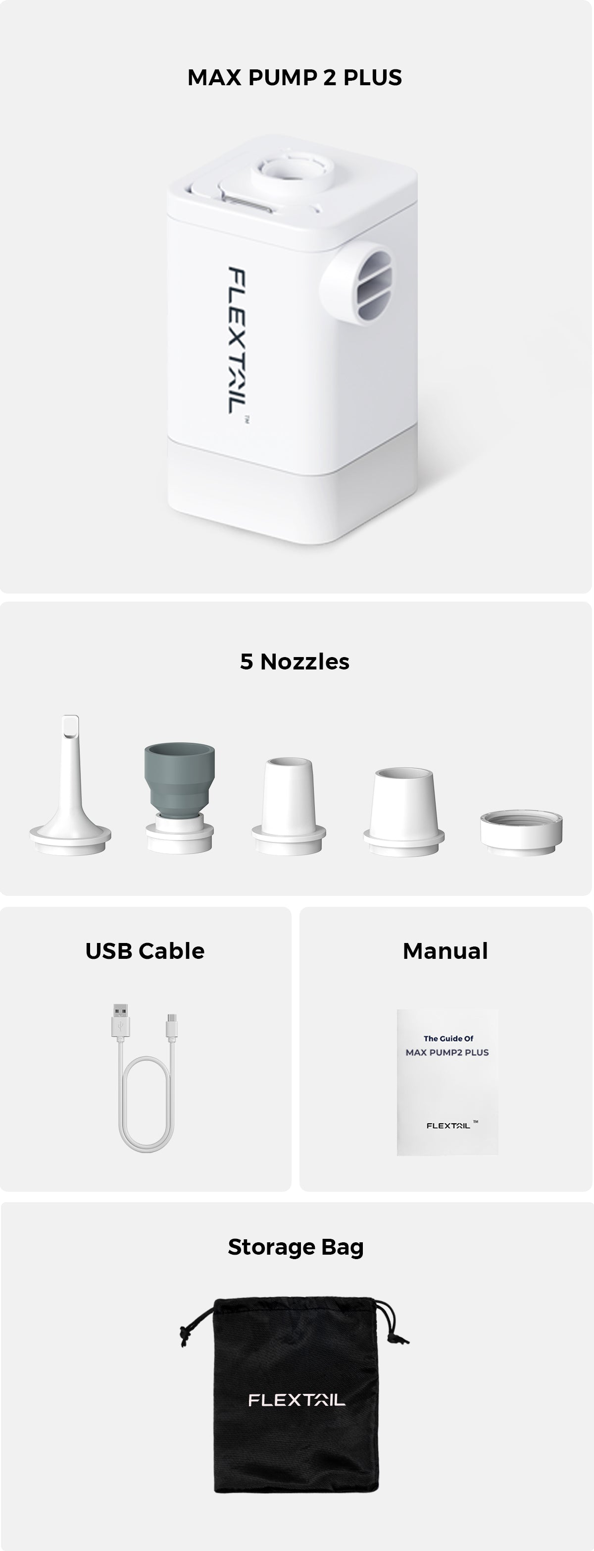 MAX PUMP 2 PLUS  Rechargeable Air Pump