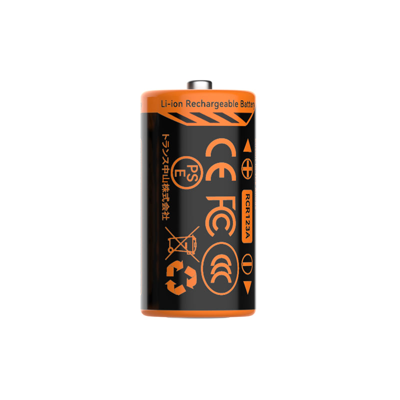 ZERO BATTERY 650CHT - Batterie Li-ion RCR123A haute performance