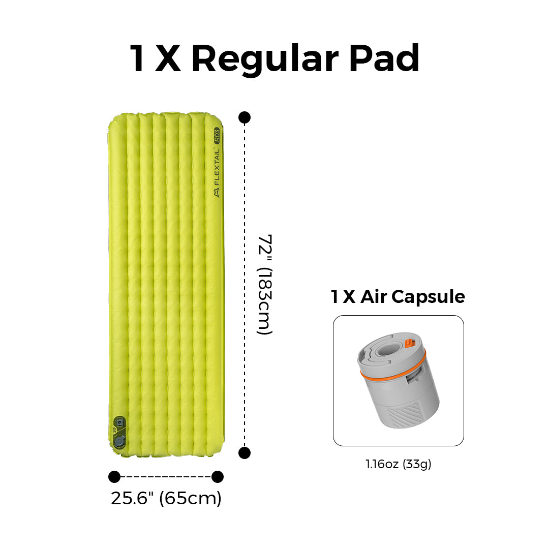 Tiny Sleeping Pad R03 3.5 R Value 3 Season Sleeping Pad Pump