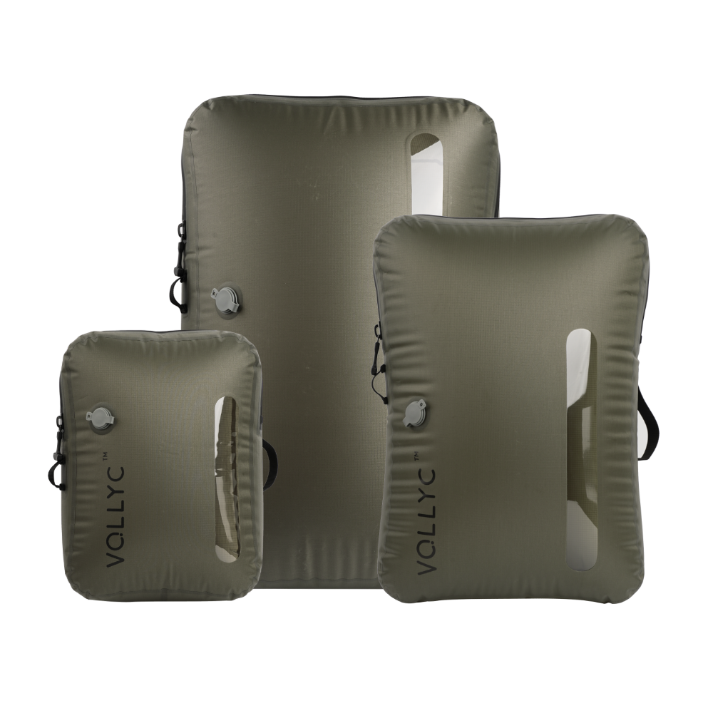 FLEXTAIL X VOLLYC EZY SET BUNDLE - 3 Size Travel Vacuum Pack For Luggage Space Saving