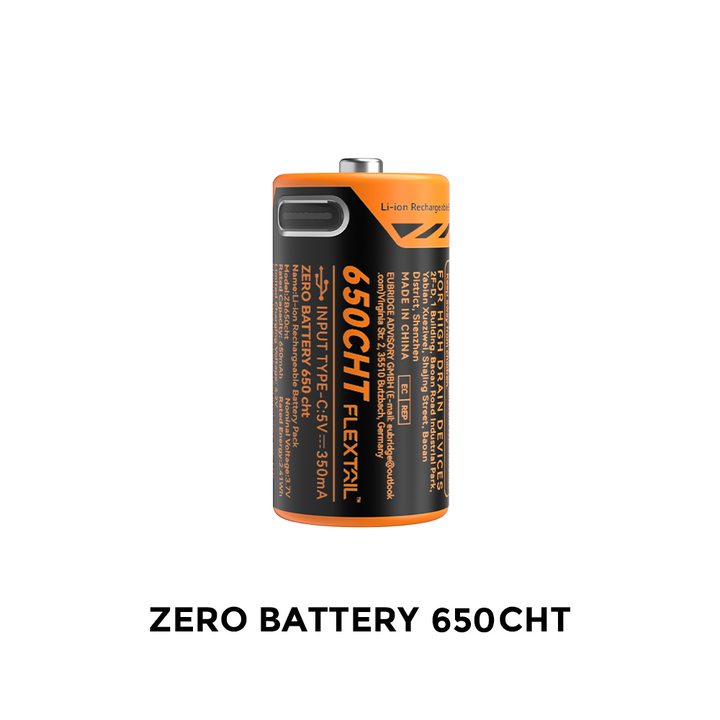 Example: ZERO BATTERY High Performance RCR123A Li ion Battery (special)