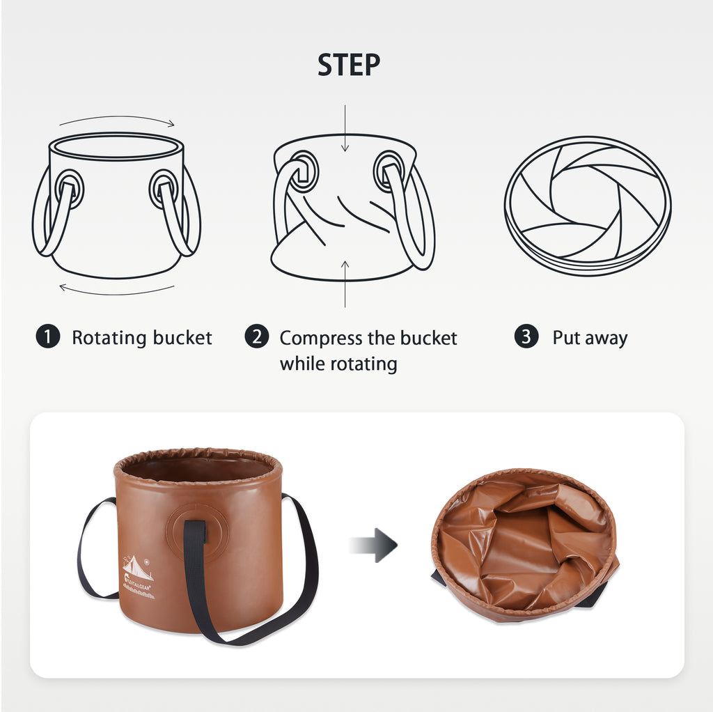 FLEXTAIL BUCKET-Foldable Waterproof Round Camping Bucket