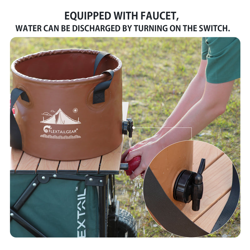 COZY BUCKET-Foldable Waterproof Round Camping Bucket - FLEXTAIL
