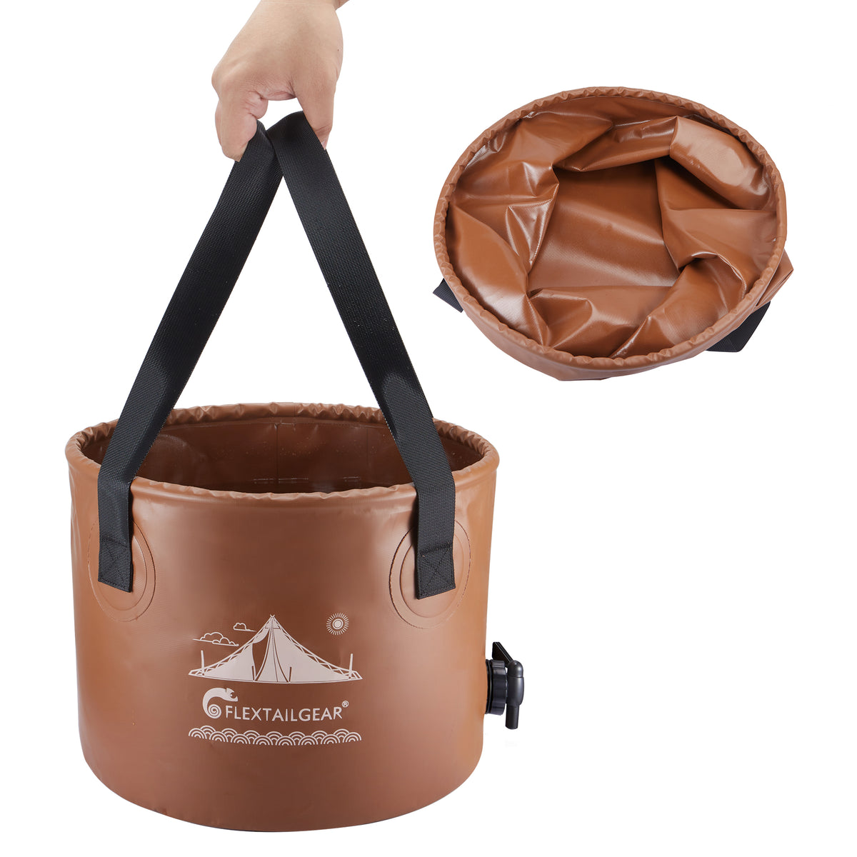 FLEX BUCKET Foldable Waterproof Round Camping Bucket